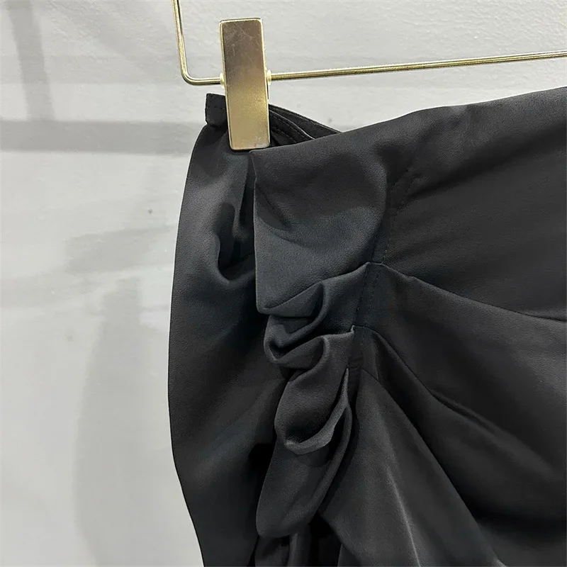 Halve rok voor dames Nieuwe laagbouw slanke lange jurk voor de zomer 2025. Onregelmatige pootloze damesrok kokerrok vloerlengte rok