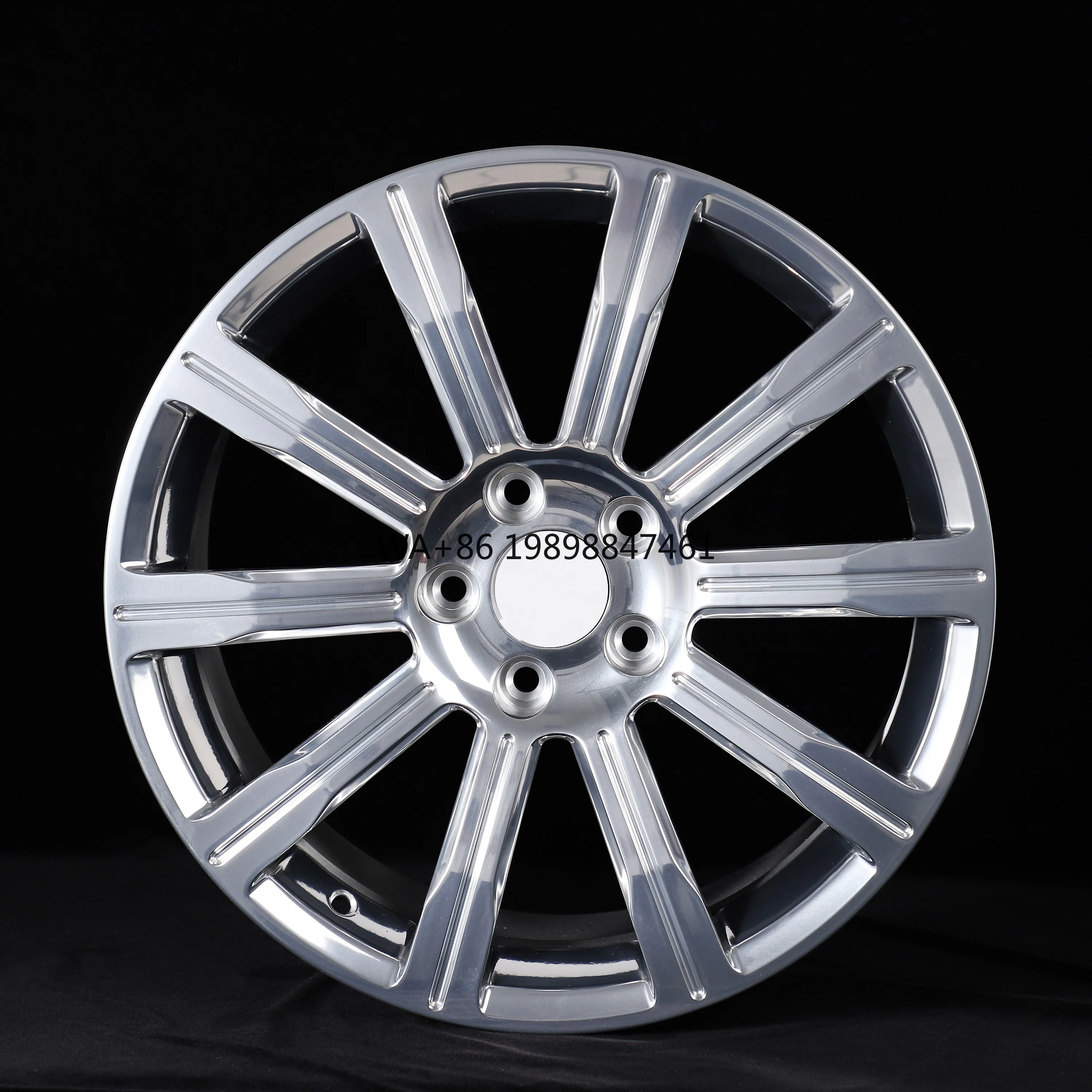 

New 20 Inch Silver Aluminum Rims Multi-Spoke Design Monoblock Forged Wheels with 25mm 30mm 40mm ET Options for Passenger Cars