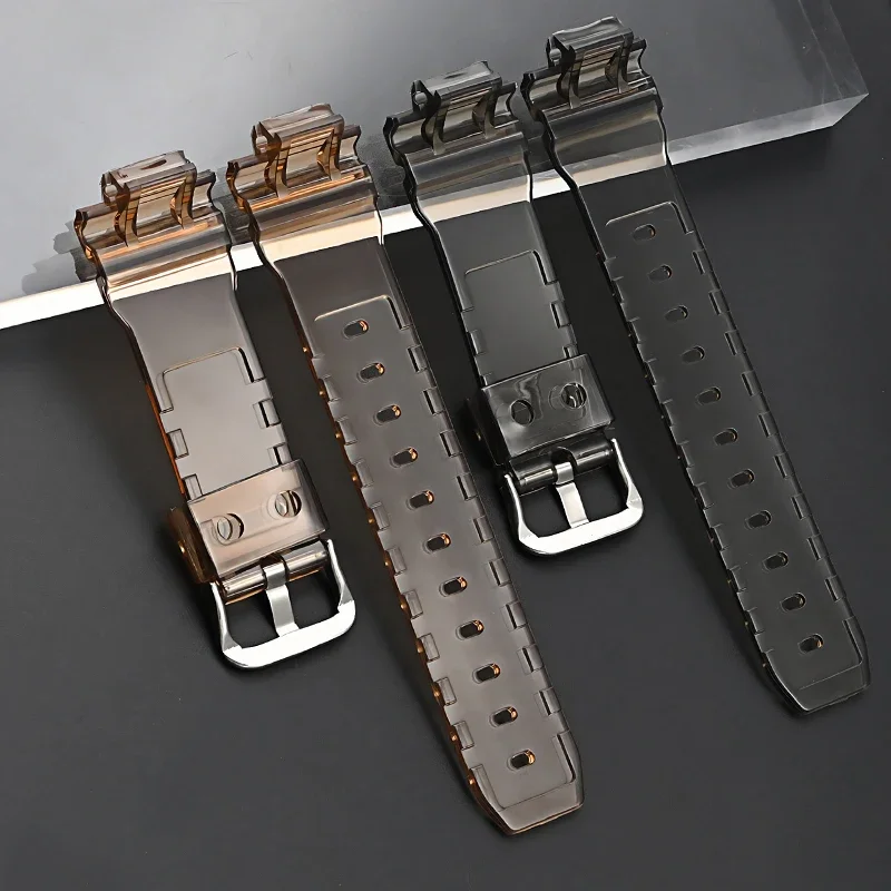 時計保護ケースストラップカシオ G-Shock DW-5600 DW-5000 GW-M5610 GLX-5600 透明ゴムシリコン時計バンドブレスレット
