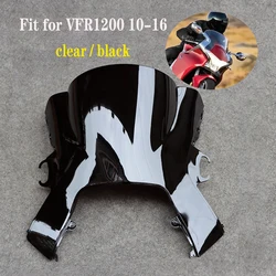 Fit for HONDA 2010 - 2016 VFR1200F Motorcycle Accessories Windshield Windscreen Double Bubble VFR1200 F 2011 2012 2013 2014 2015
