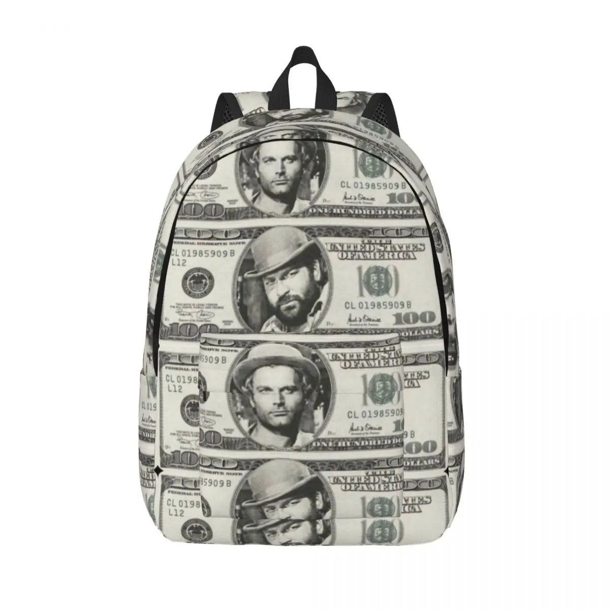 Terence Hill Bud Spencer Dollar for Men Women Student School Book Bags Daypack Elementary High College Lightweight