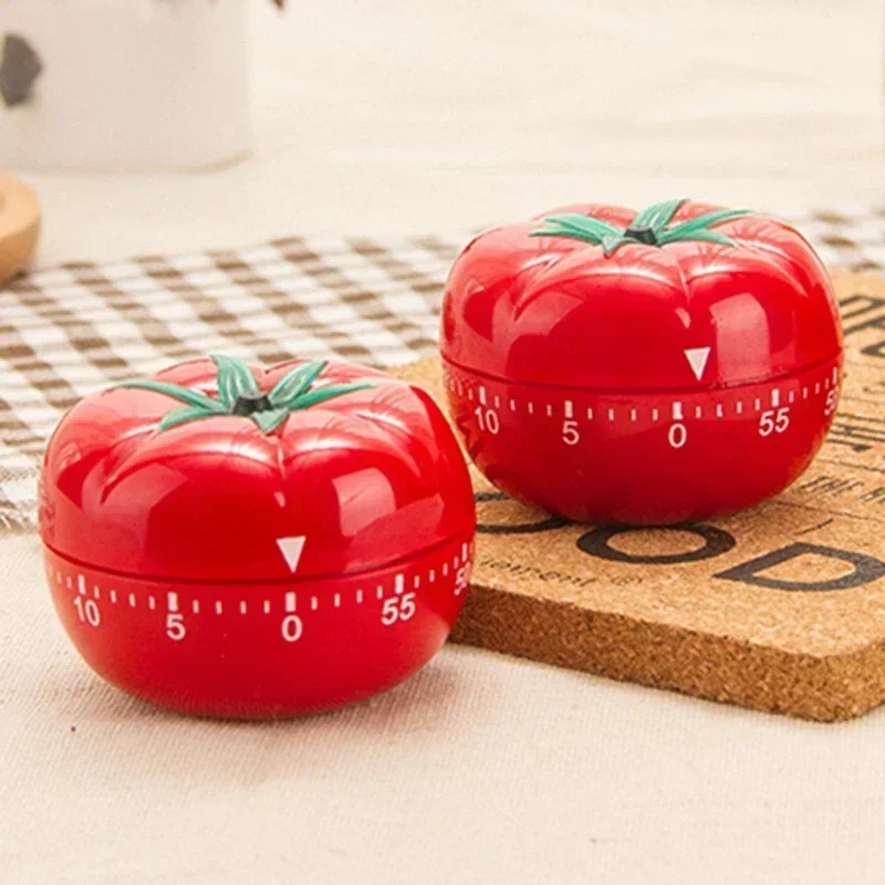 Mechanic Tool Home Baking Timer Alarm Clock Kitchen Cooking Supply Plastic Tomato Shaped Mechanical Adorable Management