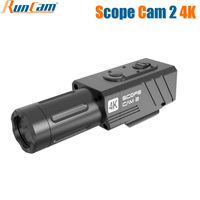 RunCam Scope Cam 2 4K Airsoft Camera Digital Zoom Customized Crosshairs IP64 WaterProof Paintball APP 1400mAh Scopecam