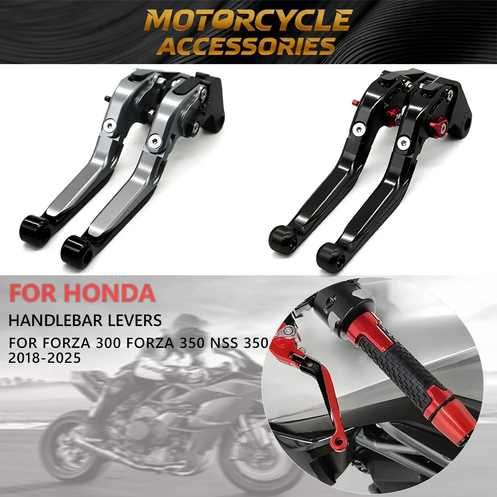 

Регулируемые рычаги тормоза и сцепления с ЧПУ + руль для мотоциклов Honda Forza 300, Forza 350, NSS 350 2018-2025
