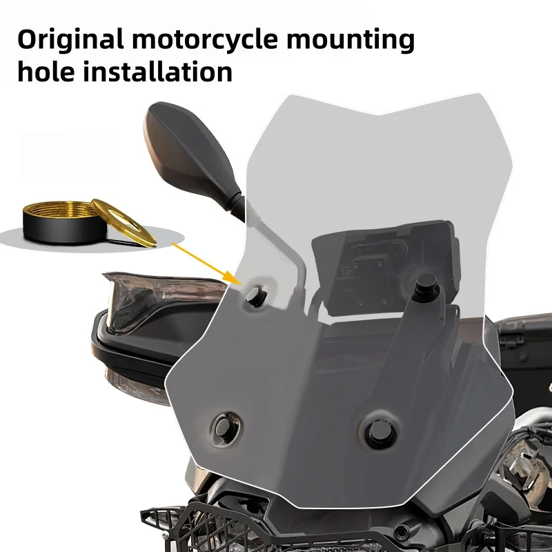 For BMW F850GS dedicated transparent rain shield/chest protector motorcycle modification parts
