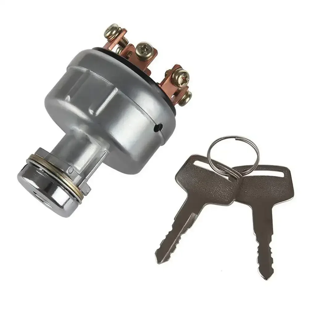 Ignition Switches with Key Starter ON / OFF Switch with 2 Keys 4 Position for Car Tractor Trailer Truck Agricultural Vehicles