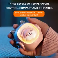 2 in 1 Electric Hand Warmer Rechargeable USB Hand Warmer with Night Light Mobile Power Bank Winter Quick Heating Handwarmers