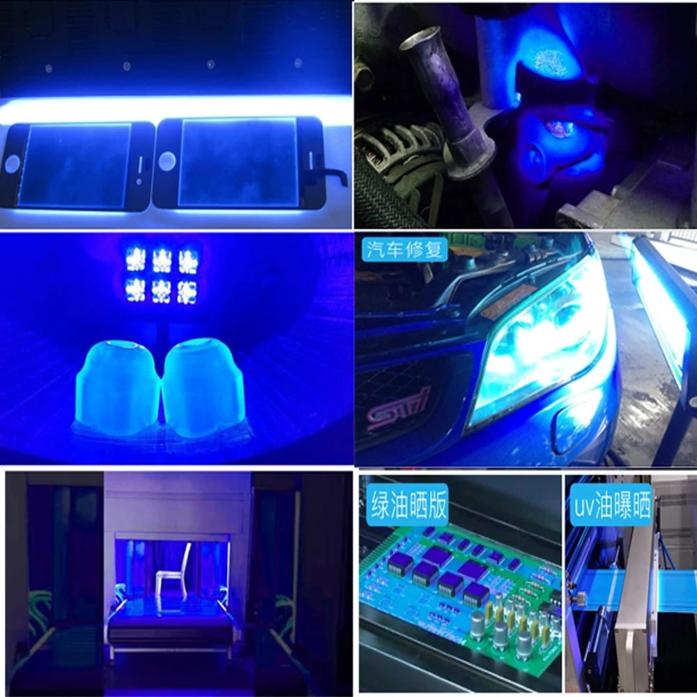 500W 395nm 405nm 365nm Led UV GEL lampada polimerizzante macchina da stampa inchiostro di vetro versione serigrafica lampada polimerizzante UV