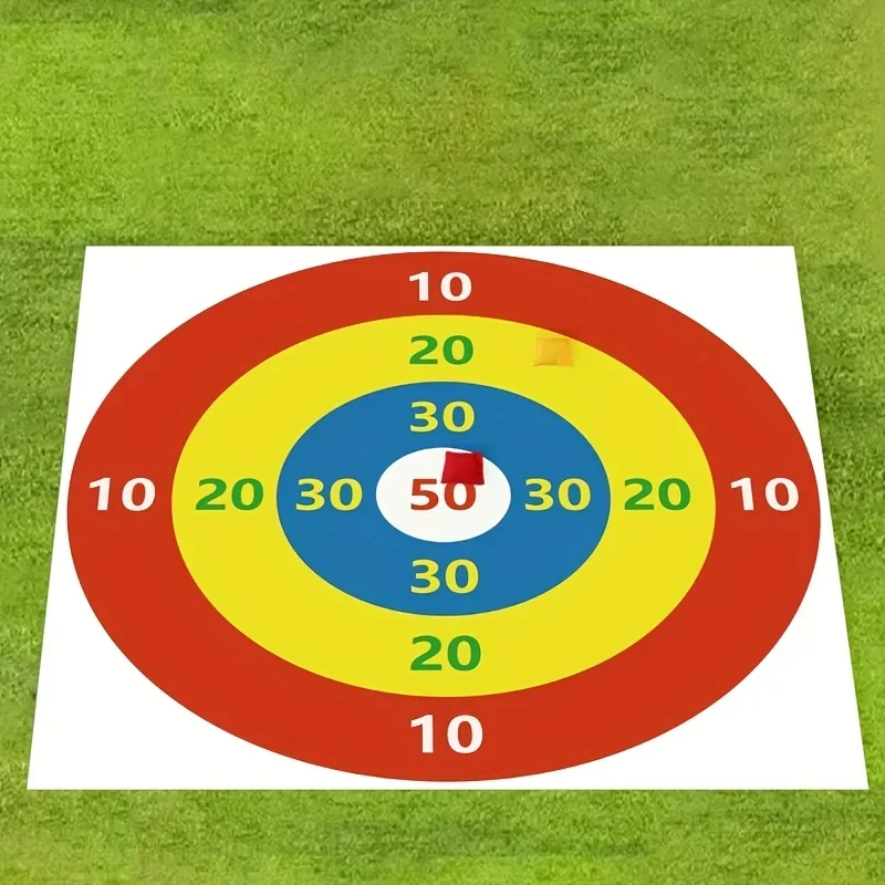 Conjunto de jogo de lançamento de alvo com 2 sacos de areia, durável, jogo de festa ao ar livre, diversão familiar perfeita, atividades de quintal, piqueniques, reunião ao ar livre