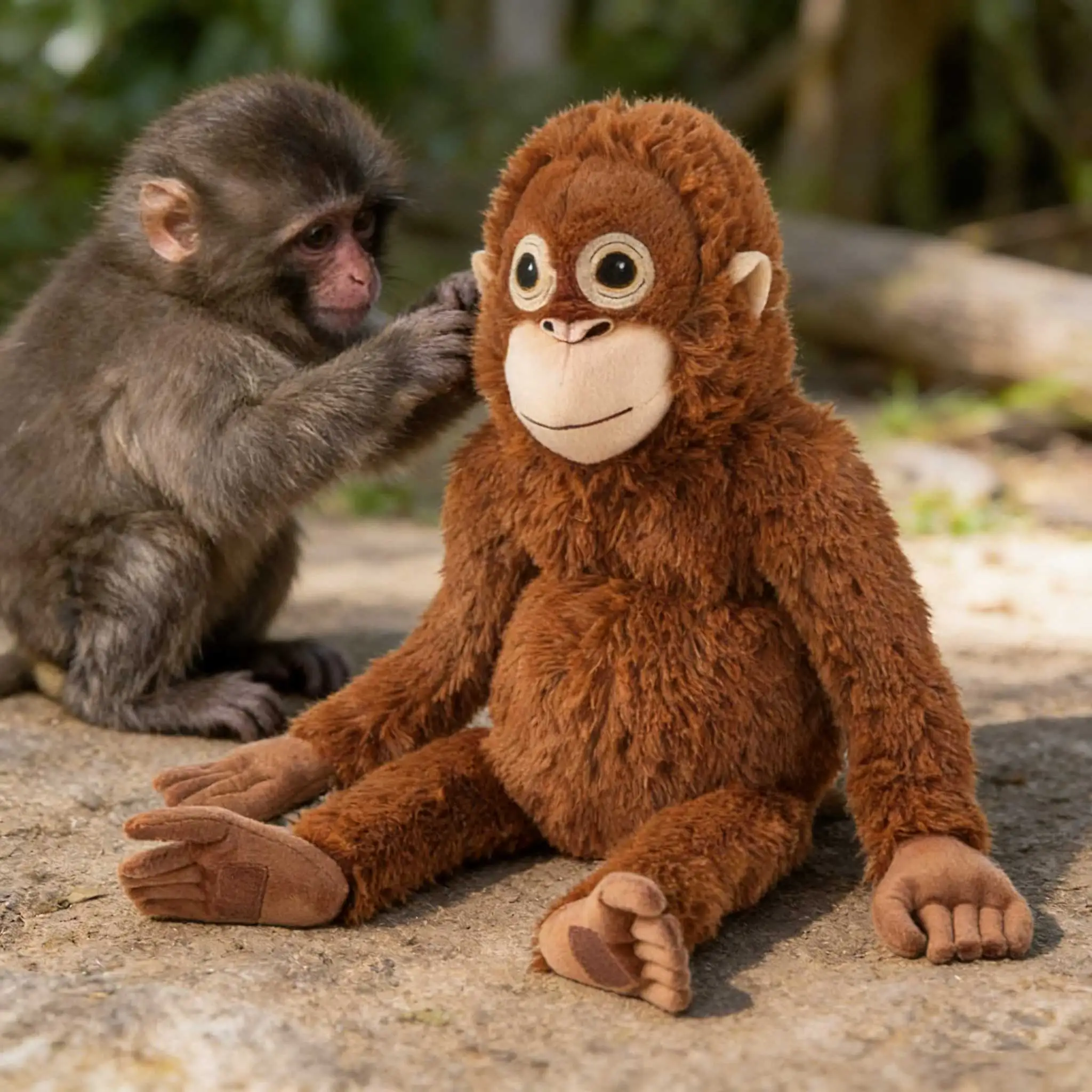 

Punch Monkey Toy 66cm Soft Stuffed Orangutan Plushies Realistic Cuddly Animal Toy Teddy Plushies Gorilla Doll Kids Gift