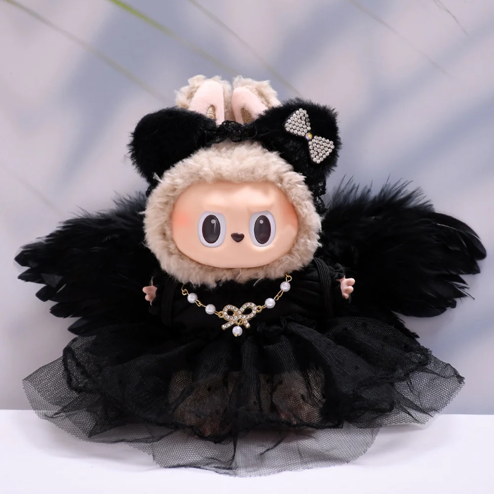 

17cm Plush Doll Clothing Angel Devil Wings Doll Dress Up Toy Accessories Dressing Up Toy Clothes Can Be Cross Dressing