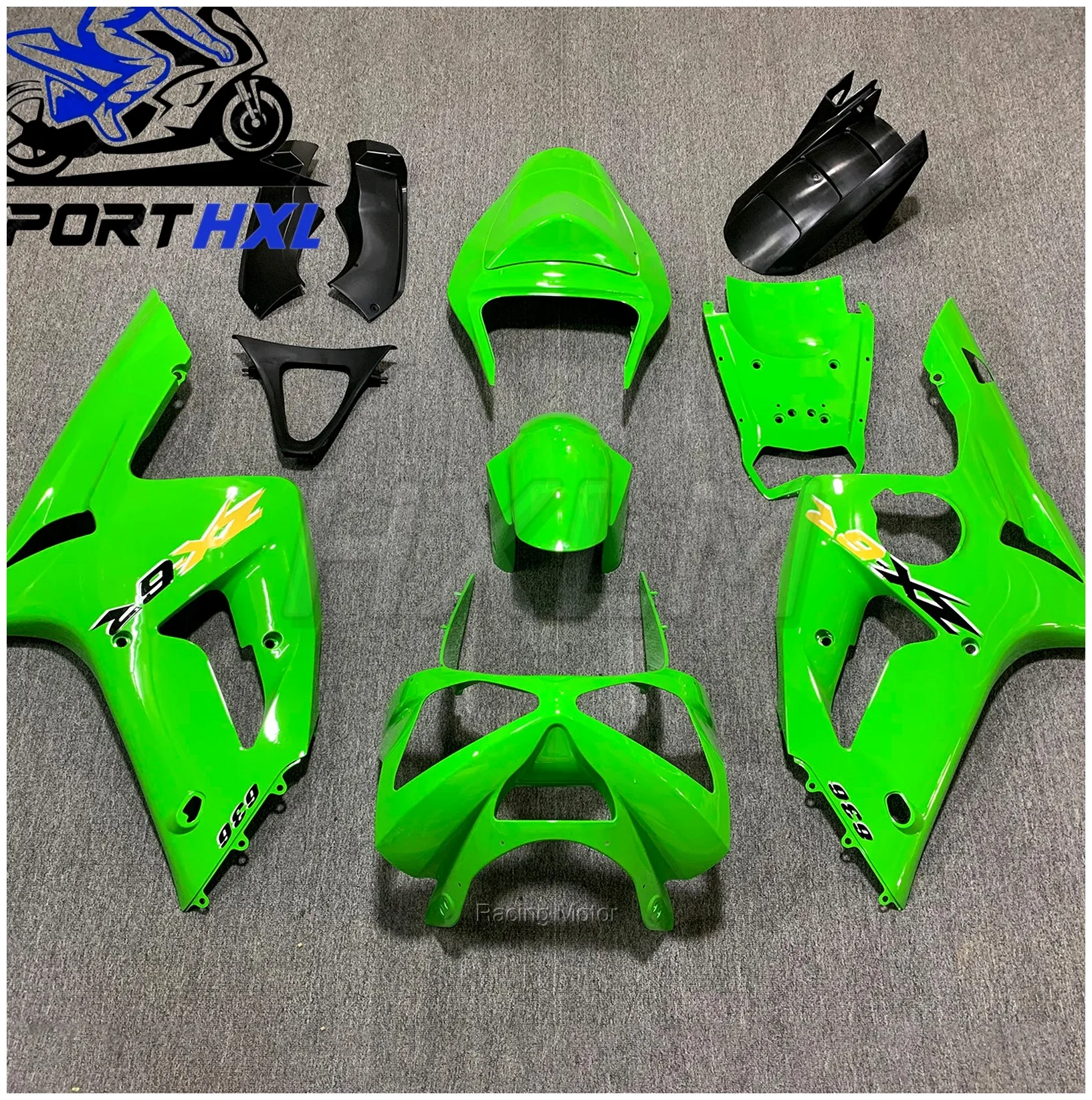 Injection Mold New ABS Whole Motorcycle Fairings Kit Fit For KAWASAKI ZX-6R 636 2005 -06 Bodywork Set West | Racing Motor Store