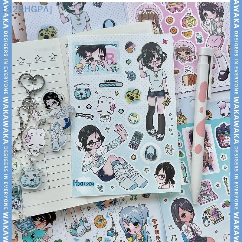 【HGPA】1 Arkusz Millennium Anime Story Naklejki do Dekoracji Telefonu DIY Kawaii Postacie Scrapbooking Naklejki Dekoracyjne Artykuły Papiernicze