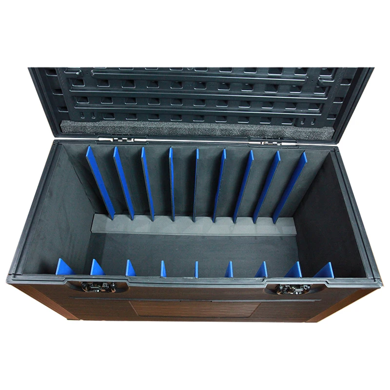 New Design LED Display Plastic Flight case Lockable Flight Cases Double Layer Waterproof with Wheels Stackable