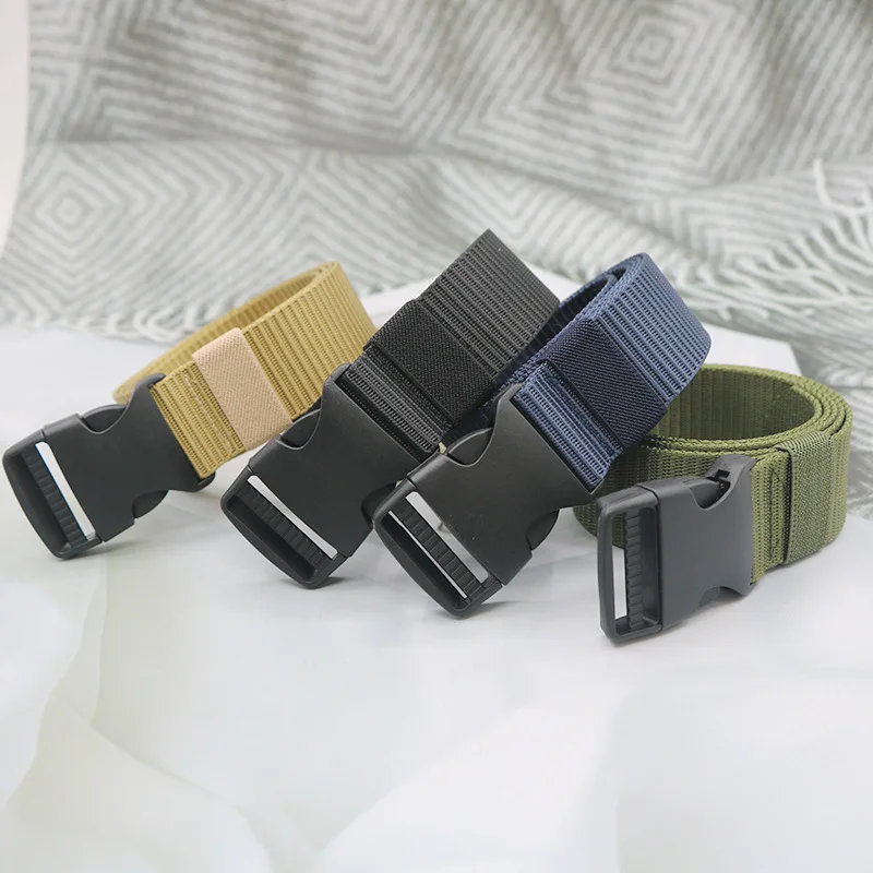 Herren-Gürtel mit Kunststoffschnalle, Nylon, 130–170 cm, verlängerbar, taktischer, lässiger Jeansgürtel, leichtes Accessoire für den täglichen Gebrauch. – Detail 7