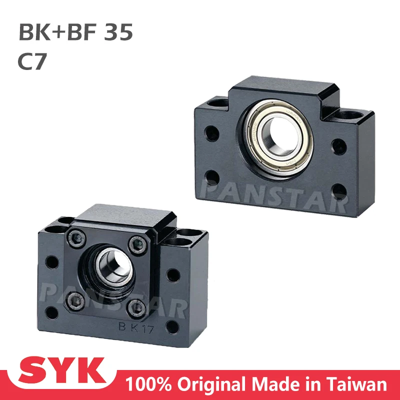 SYK Support Unit Set Professional BK35 BF35 for Ball Screw BKBF set TBI sfu Premium CNC Parts High Accuracy supported CNC