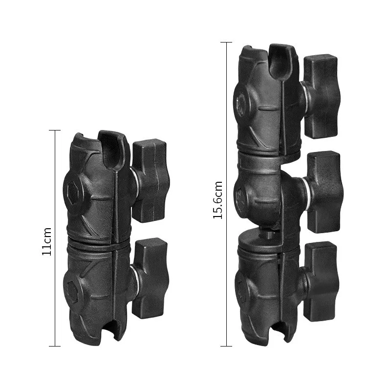 Алюминий, 15 см, 9,4 см, 9 см, 6,1 см, 5,5 см, длинный кронштейн с двойной розеткой для 1-дюймовых шариковых основок для держателя мобильного телефона