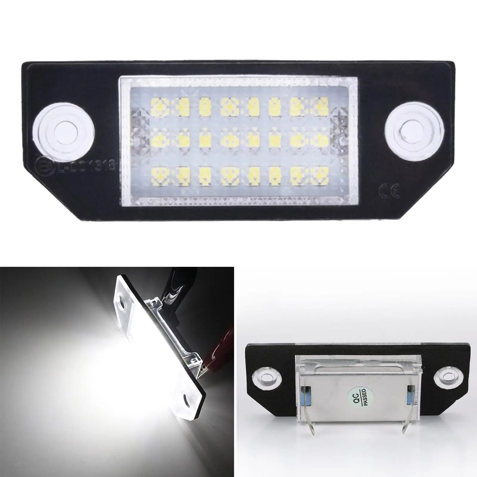 Gazechimp Direct Fit Auto 12V License Plate Light for Ford Focus C-Max MK2