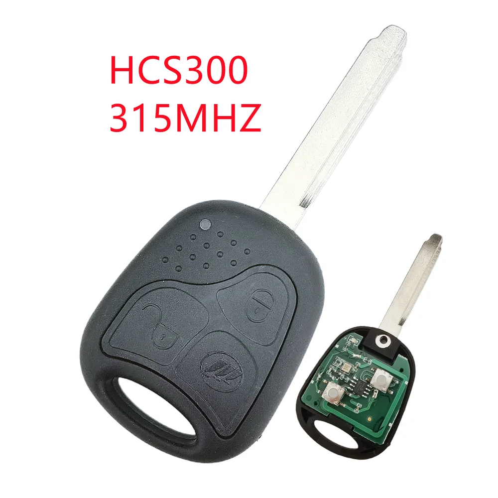 1pcs 2 Buttons Car Remote Control Key for Lifan 620 with Uncut Blade 315MHZ ASK with HCS300 IC on Electroinc Board