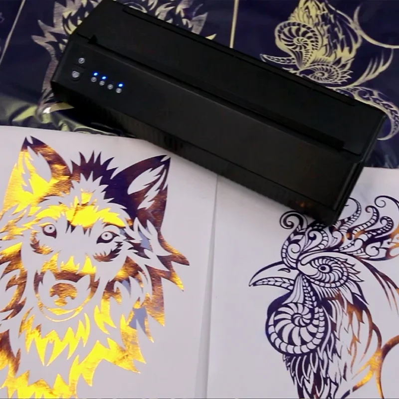 SL-P8009 A4 Mini portable Wireless Blue tooth tattoo printer thermal tattoo stencil printer machine