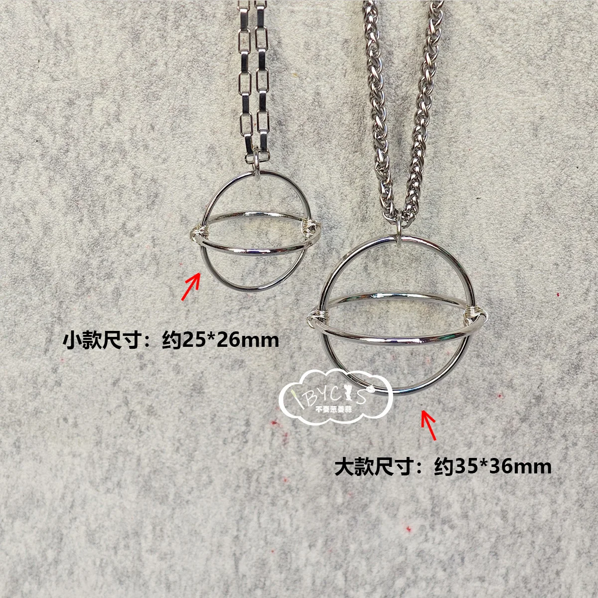 Anime Link Click Liu Xiao Cosplay Cartoon Round Eyeglasses Silver Frame Spectacles Necklace Pendant Ornament Accessory Fans Gift