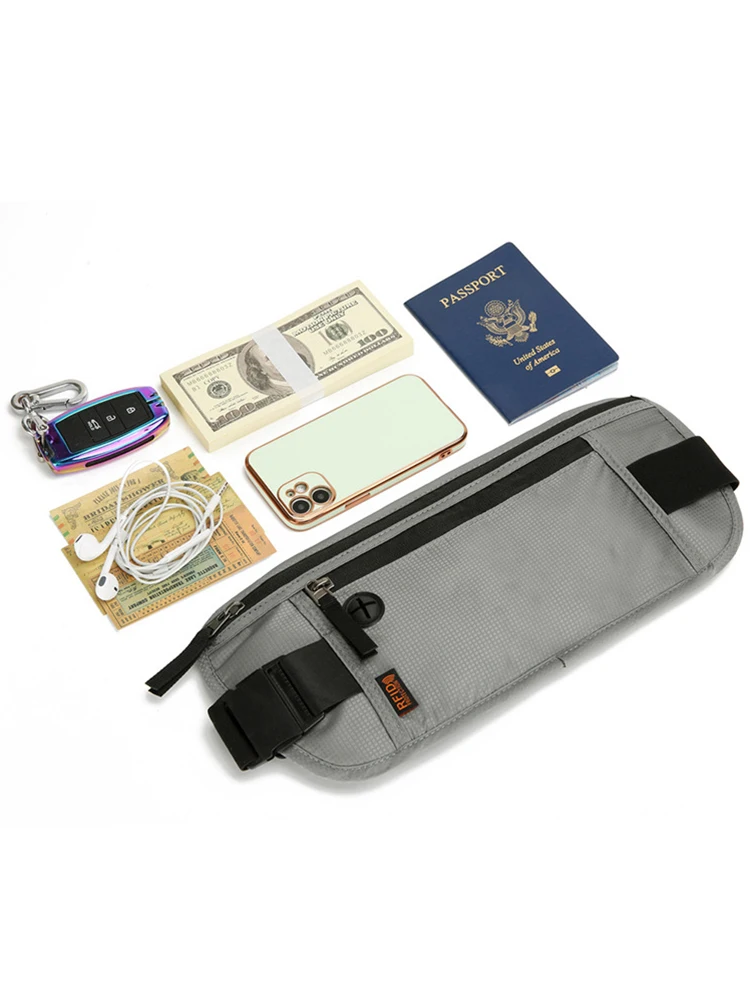 

Mobile phone passport, ID bag, fanny pack, close-fitting anti-theft brush RFID waterproof and anti-theft mobile phone bag