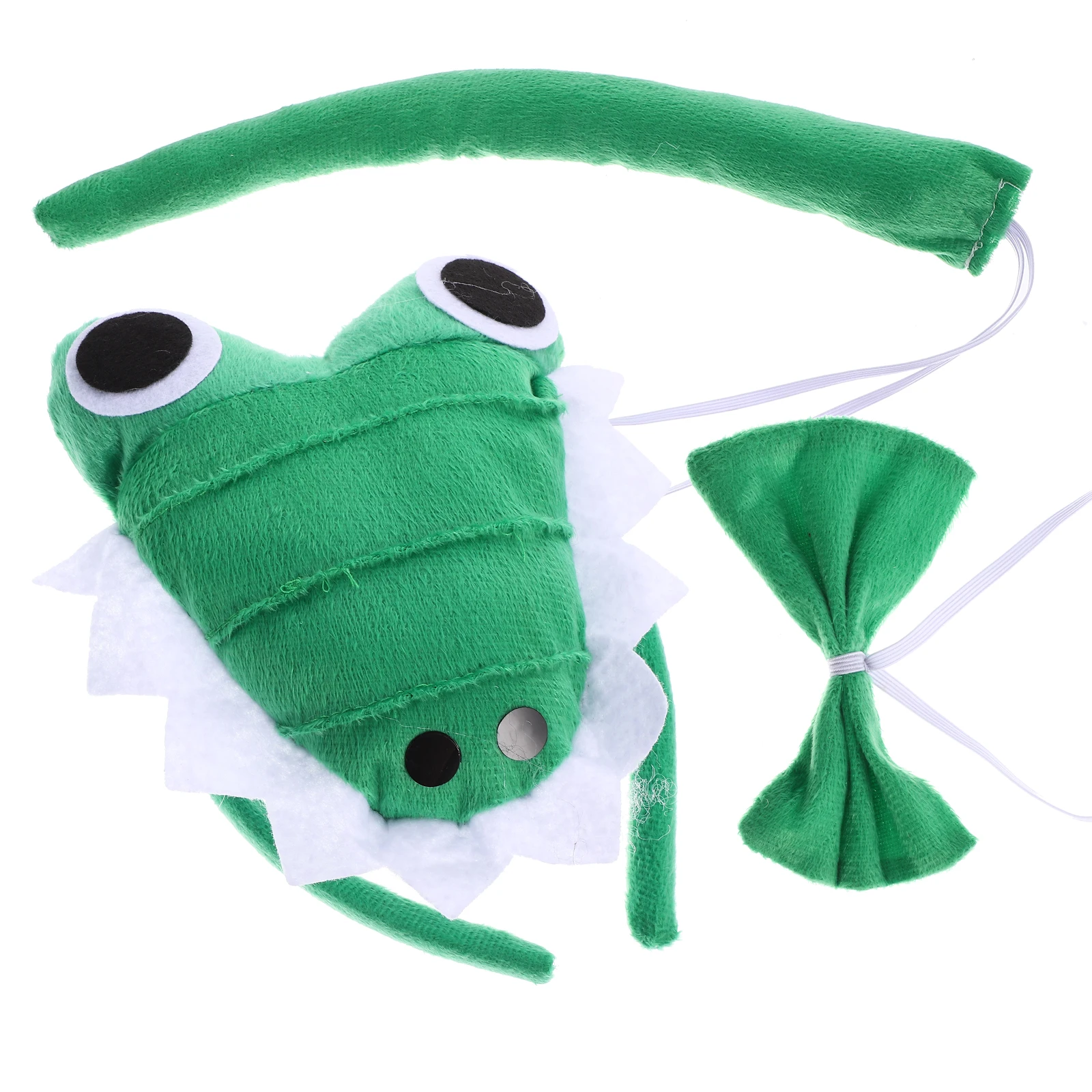 

Costume Set Animal Headband Tail Bowtie Furry Props Cosplay Party Accessories Child Gator Dress Up Role Play