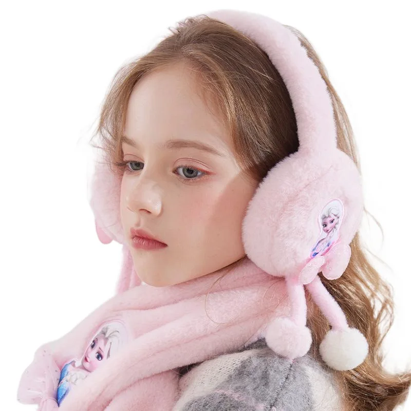 Miniso Disney children's earmuff scarf in winter warm plush ear warm girls earmuff ear cover ear bag baby winter