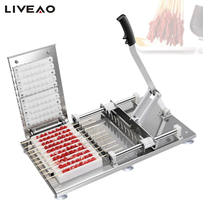 

Food Grade Beef Mutton String Device Manual Stringing Machine Barbecue Skewer For Bbq Making Machine