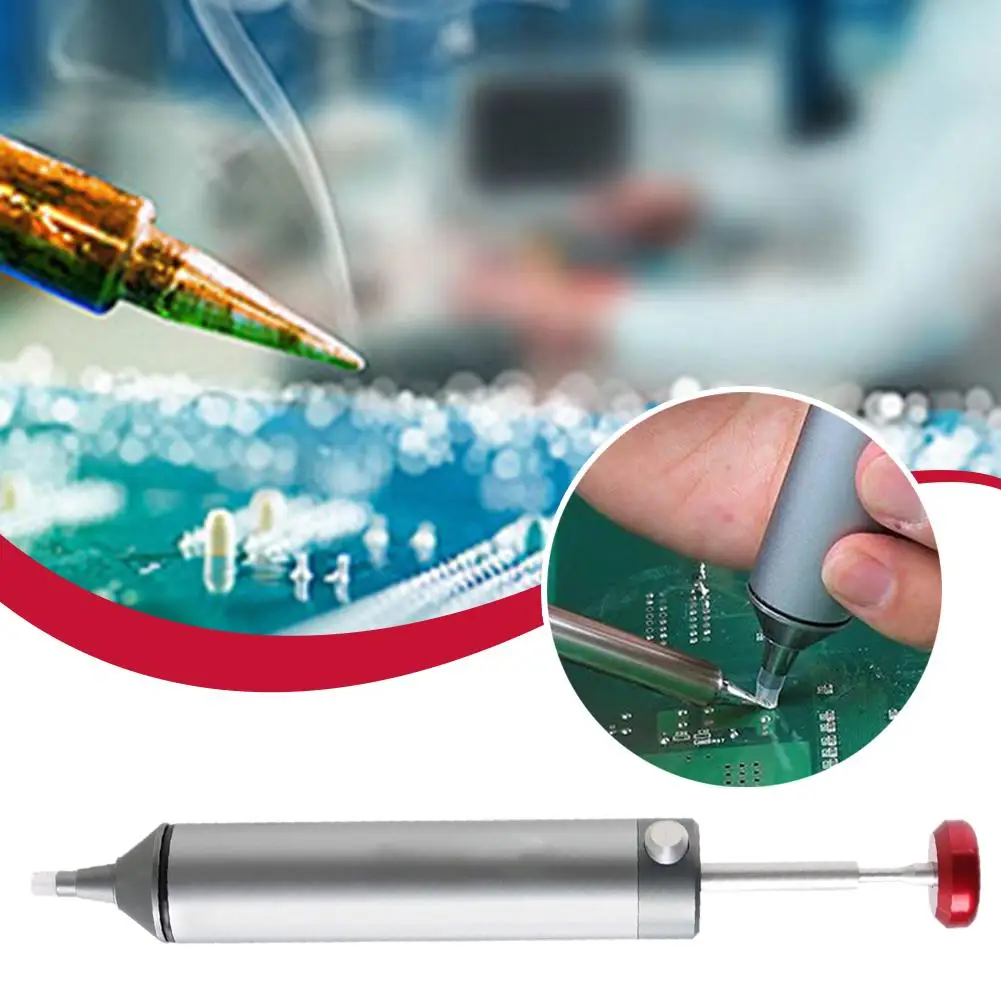 Solder Sucker No Clog Desoldering Pump สําหรับบัดกรีถอดเปลี่ยนได้ทนความร้อนซิลิโคนดูดหัวฉีด S1x8