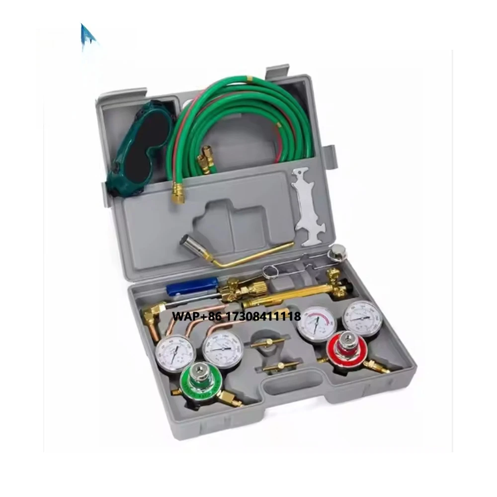 

Welding and Cutting Set with Acetylene Regulator Pipe and Torches