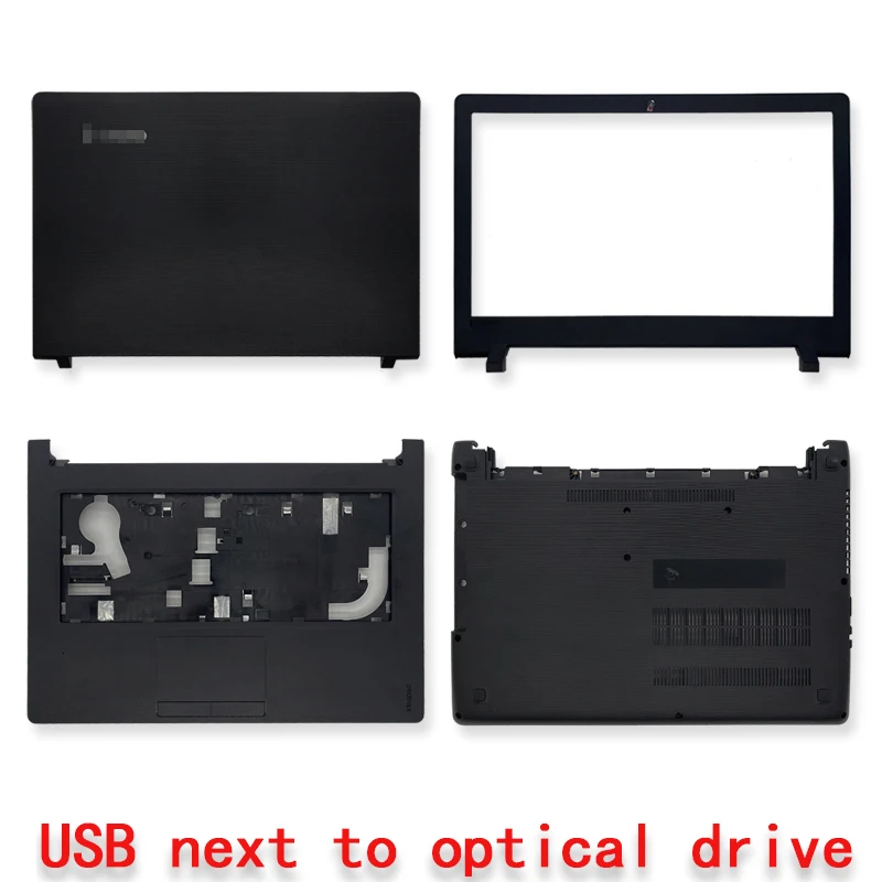 NEW Case For lenovo ideapad 110-14 110-14ISK Series Laptop LCD Back Cover/Front Bezel/Palmrest/Bottom Cover Black