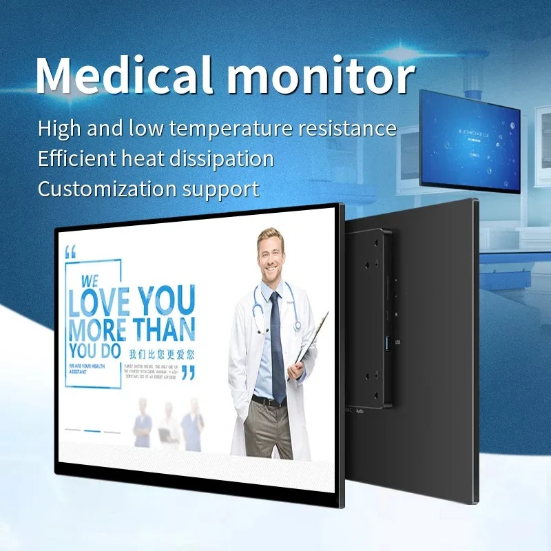 4K OLED 1ms 100% DCI-P3 Heat Resistant Touch Screen Industrial Monitor Security CCTV Monitor Medical Grade Display