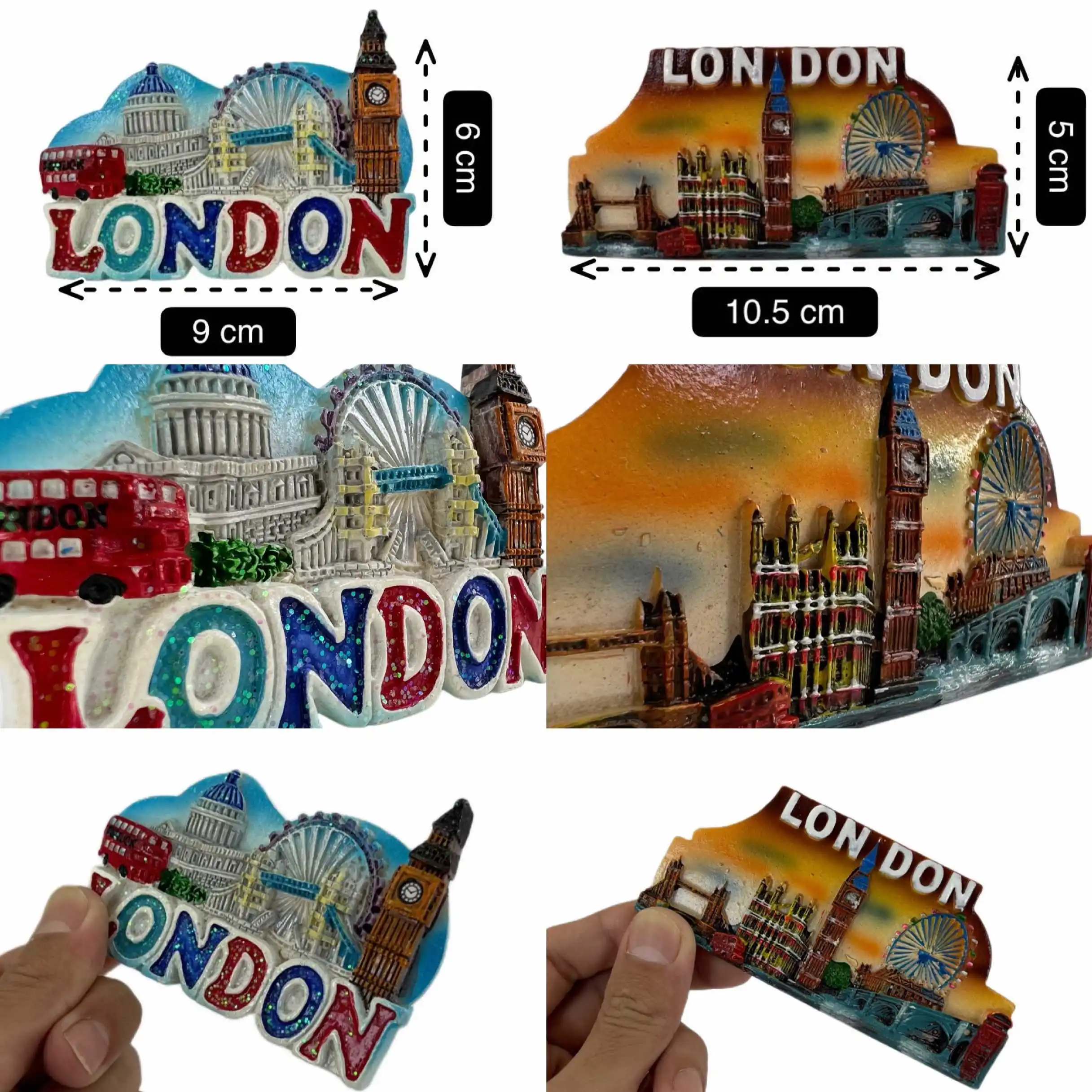 UK Fridge Magnets Flag London Travel Souvenirs 3D Resin Magnetic Room Decor Collection Gifts