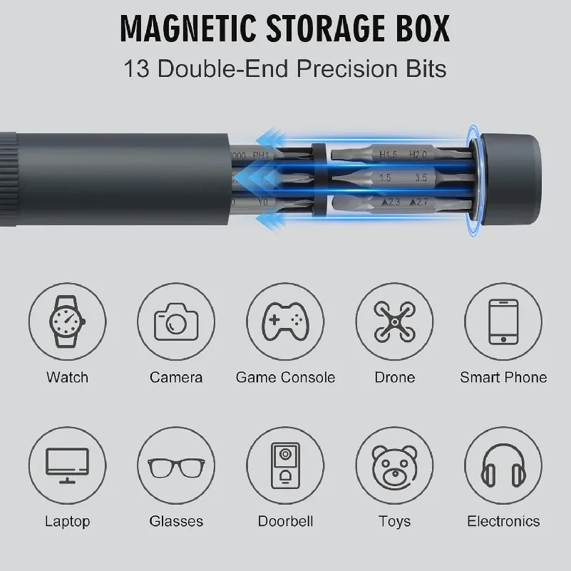 27 in 1 Precision Screwdriver Set  Magnetic Bits Pen Style Manual Repair Tools Kit for Eyeglass Watch PC Jewelers Laptop iPhone