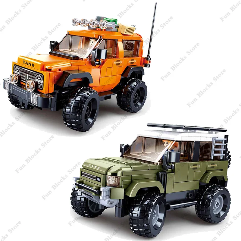 

2023 ORV Tank 300 Off-Road Vehicle Racing Car City Speed Champions Sports Building Blocks DIY Bricks Kids Toys Classic SUV Model