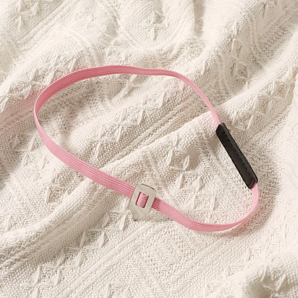 

Simple Elastic Webbing Elastic Bookmark Colorful Metal Pointer Page Marking Tool Flexible Strap Bookmark School Office