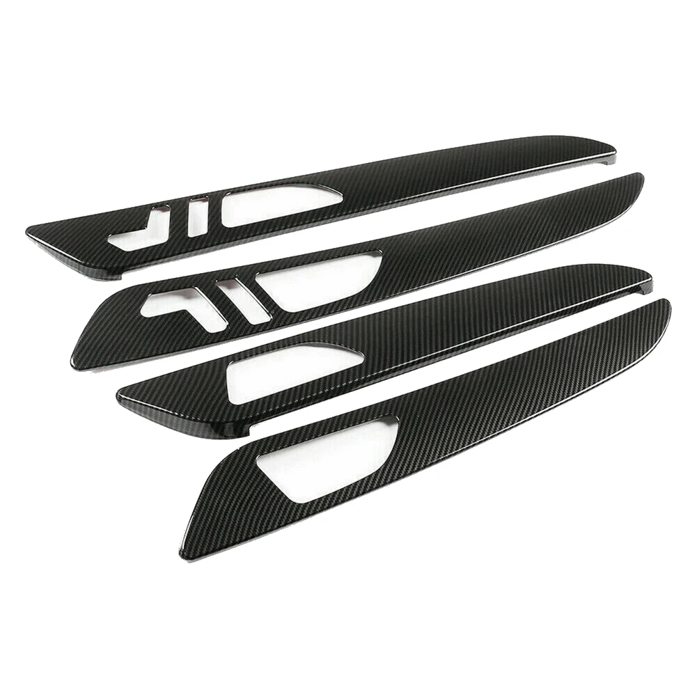 For Mercedes Benz ML GL 12-15 GLS GLE 16-19 Carbon Fiber Car Interior Door Handle Panel Cover Trim Strip Not Seat Memory