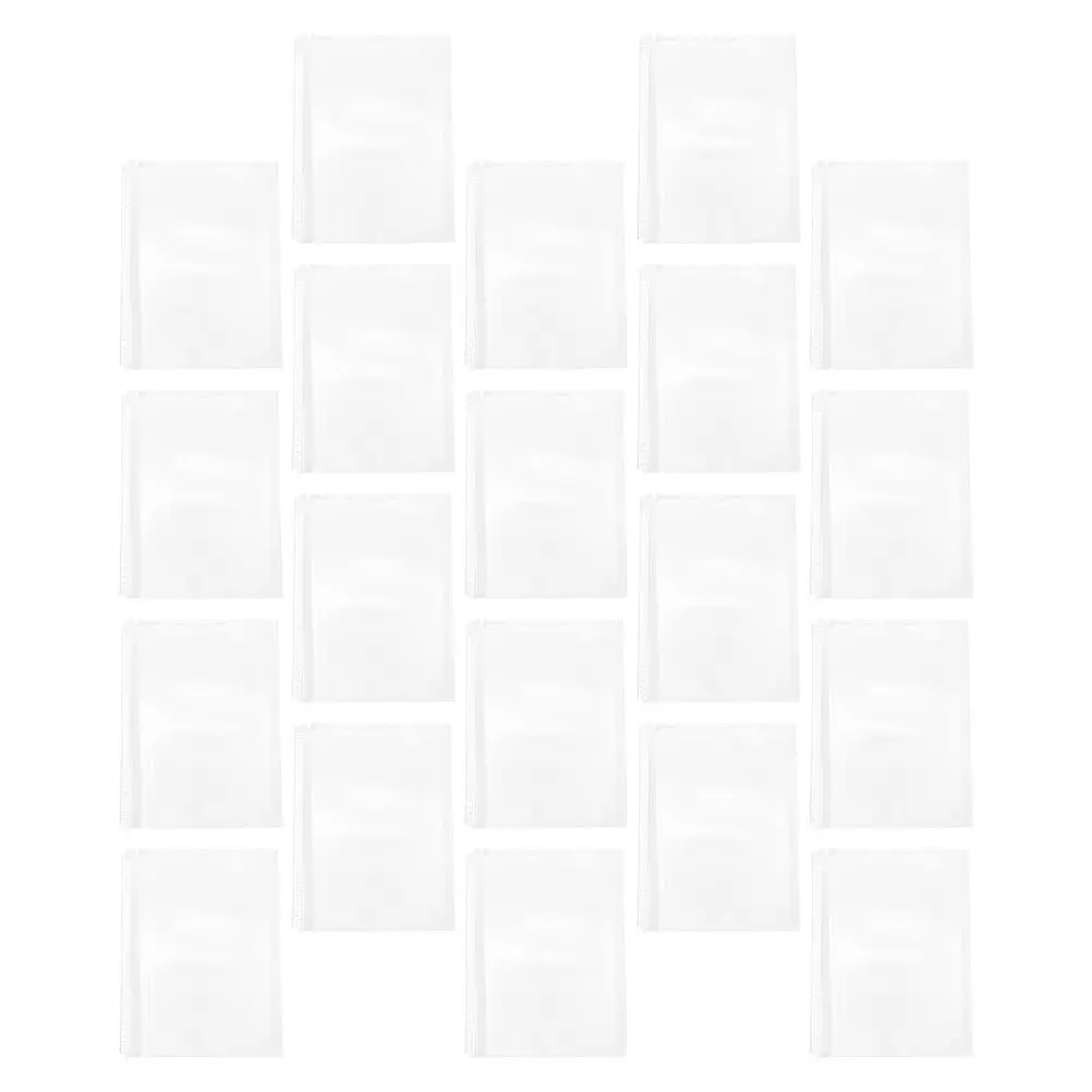 

20Pcs A4 Document Protector Sleeves 30-Hole Transparent Binder Inserts Clear File Holders for Photos Certificates Receipts