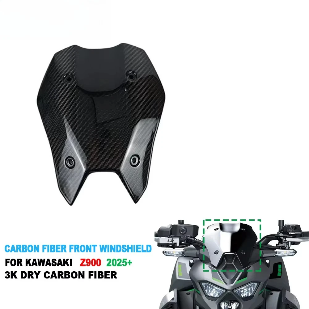 100% Pure Pre-preg Dry Carbon Fiber Motorcycle Fairing Kit Front Fuel Tank Side Panels for Z900 2025