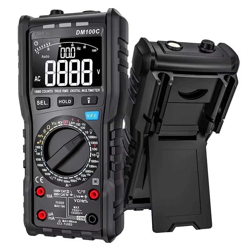 

10000 Counts Digital Multimeter Temperature Multimeters Tester AC/DC Voltage Ammeter Current Ohm Auto Range Multimetro