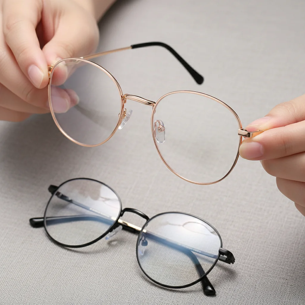 Photochromic Blue Light Blocking Glasses Women Men Retro Round Computer Eyeglasses Chameleon Anti-glare Spectacles Optical Frame