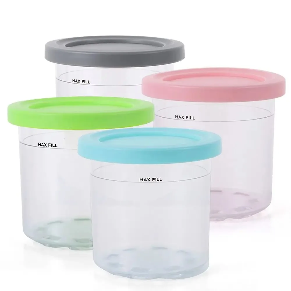 1pc ice cream pint cup ice cream container with lid suitable for Ninja XSKPLID2CD Pints NC299AM C300s ice cream machine