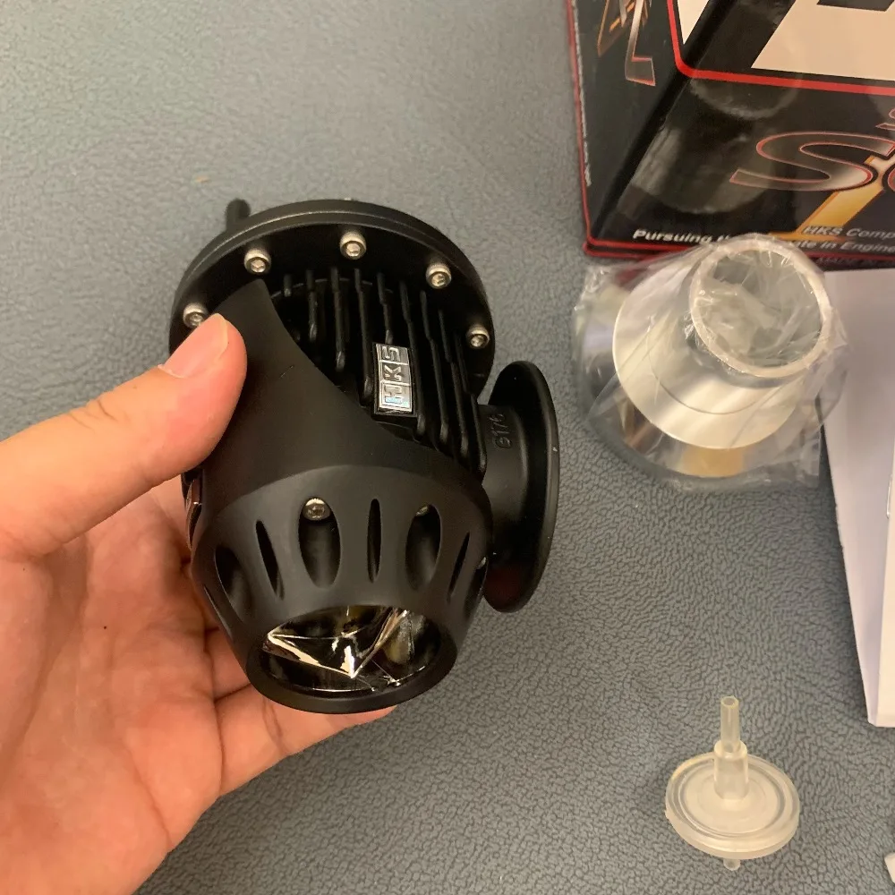 

Válvula de descarga Turbo Universal SQV 4 para HKS VI SSQV BOV tipo de extracción de aluminio con adaptador negro plata nuevo