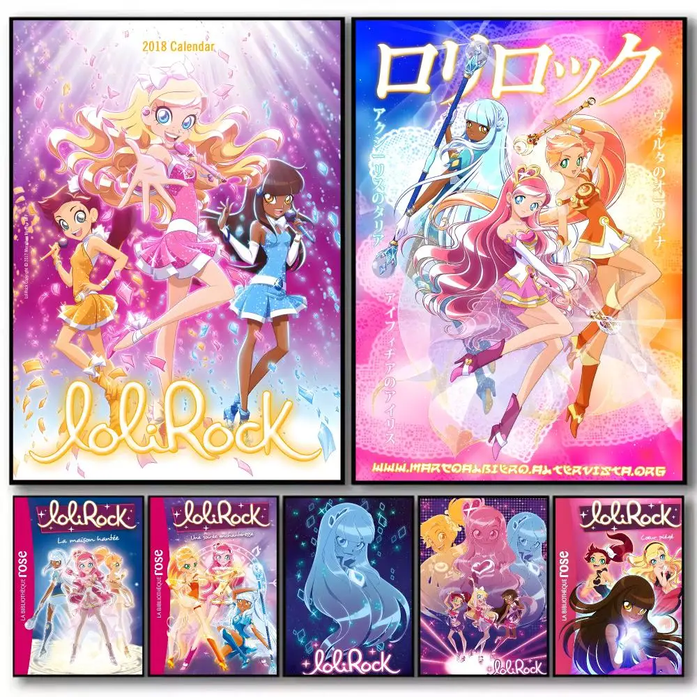 Animation L-LoliRock Poster High-definition  poster stickers, suitable for bedroom, living room, home decoration