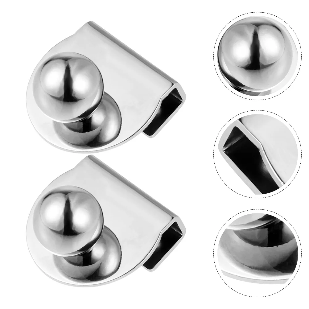 

2 Pcs Handle Shoe Cabinet Door Knob Clip Handles Glass Iron Drawer Pull Beautiful Knobs