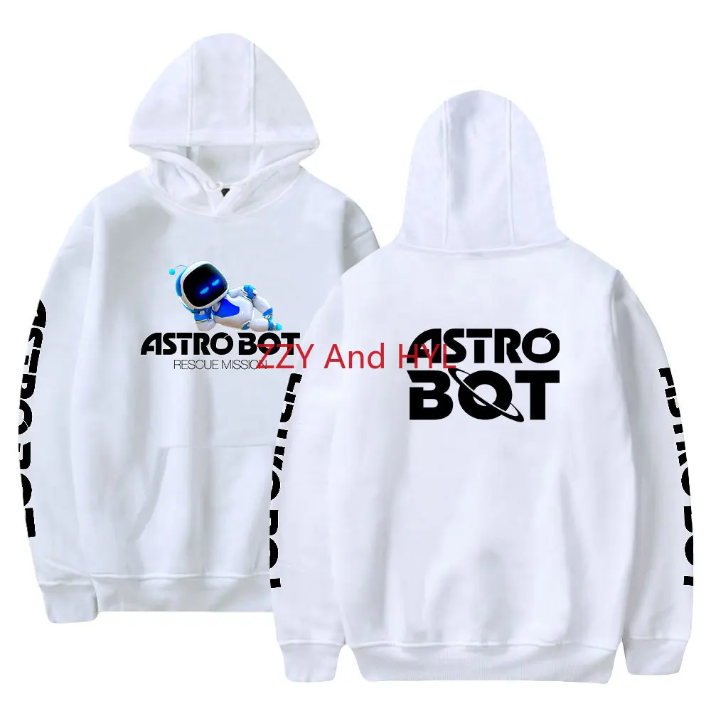 Hot Game ASTRO BOT Cartoon Hoodie Hip Hop Graphic Sweatshirts Poleron Hombre Streetwear Harajuku Tracksuit Funny Clothes