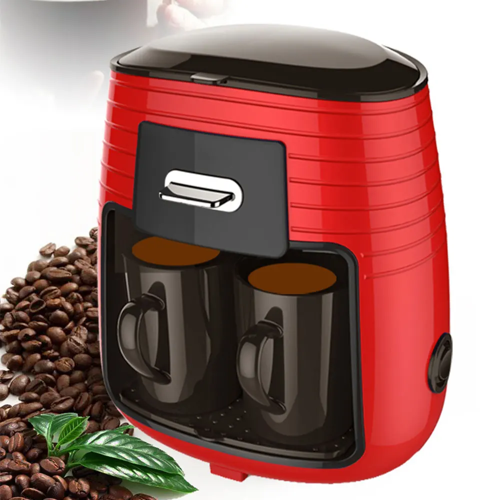 220V 2 Cups Steam Tea Coffee Machine macchina caffe Fully Automatic Coffee Machine Drip Coffee Maker Household
