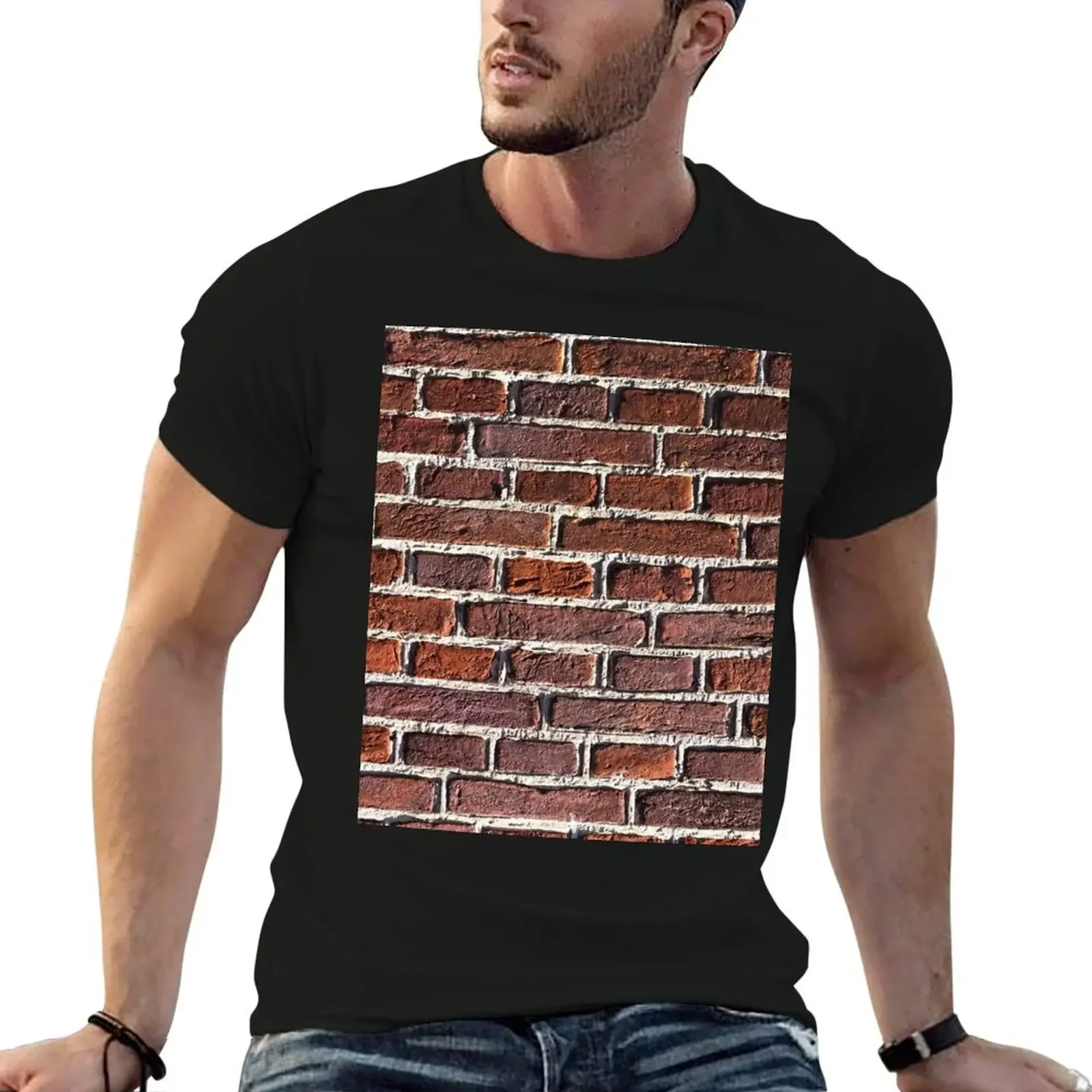 

Red Bricks T-Shirt anime figures summer top compression shirt men