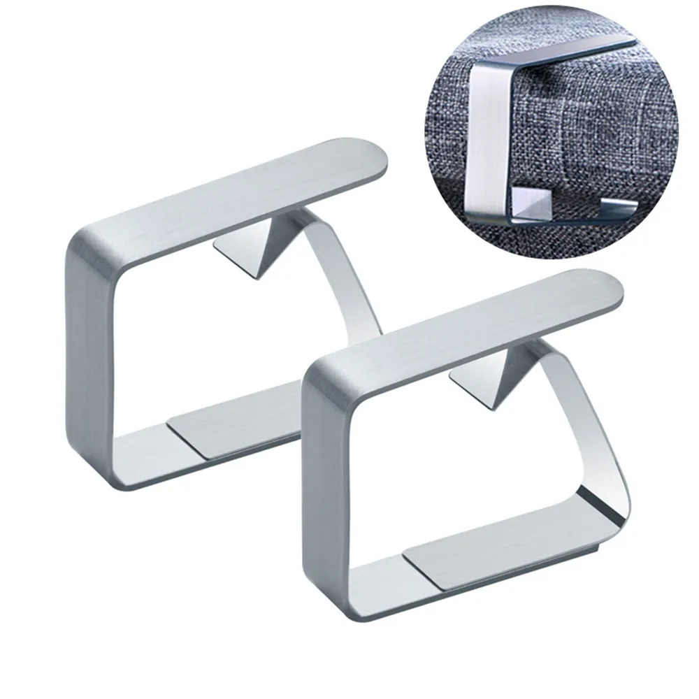 4pcs Stainless Steel Tablecloth Tables Cover Clips Holder Cloth Clamps  Party Table Cover Clip  Home Supplies